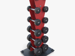 Vertikaler Hantelst&auml;nder 3D Modell