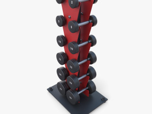 Vertical dumbbel rack Modelo 3D