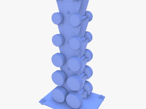 Vertical dumbbel rack Modelo 3D
