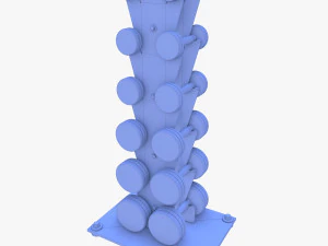 Vertikaler Hantelst&auml;nder 3D Modell