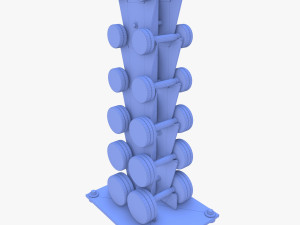 Vertical dumbbel rack Modelo 3D