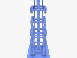 Vertical dumbbel rack Modelo 3D