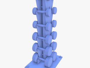Vertical dumbbel rack Modelo 3D