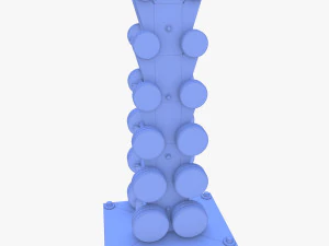 Vertikaler Hantelst&auml;nder 3D Modell