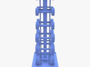 Vertical dumbbel rack Modelo 3D