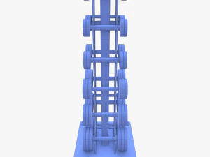 Vertikaler Hantelst&auml;nder 3D Modell