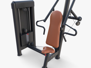 Inclined chest press machine 3D Model