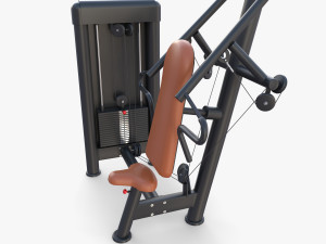 Inclined chest press machine 3D 模型