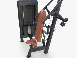 Inclined chest press machine 3D Model