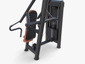 Inclined chest press machine 3D 模型