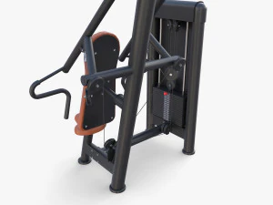 Inclined chest press machine 3D Model