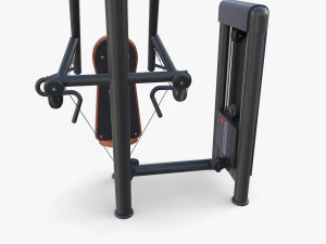 Inclined chest press machine 3D Model