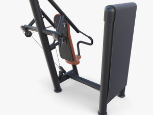 Inclined chest press machine 3D 模型