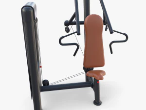 Inclined chest press machine 3D Model