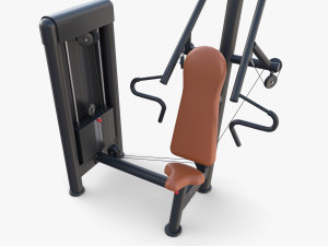 Inclined chest press machine 3D 模型