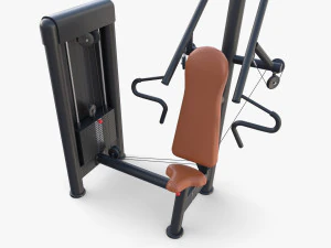 Inclined chest press machine 3D Model