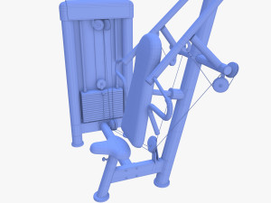 Inclined chest press machine 3D 模型