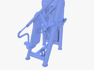Inclined chest press machine 3D Model