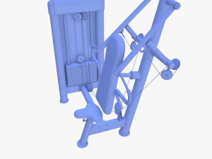 Inclined chest press machine 3D Model
