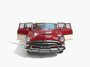 4 Door Hudson Hornet with interior v1 3D Модель