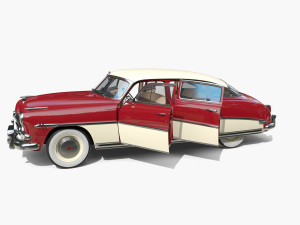 4 Door Hudson Hornet with interior v1 3D Модель
