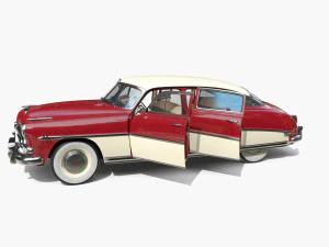 4-drzwiowy Hudson Hornet z wnętrzem v1 Model 3D