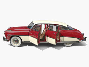 4 Door Hudson Hornet with interior v1 3D Модель