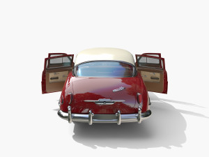 4 Door Hudson Hornet with interior v1 3D Модель