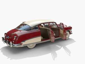 4 Door Hudson Hornet with interior v1 3D Модель