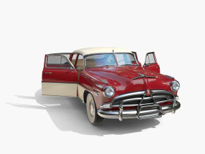 4-drzwiowy Hudson Hornet z wnętrzem v1 Model 3D
