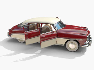 4-drzwiowy Hudson Hornet z wnętrzem v1 Model 3D
