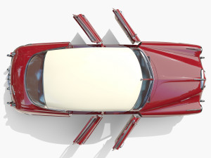4 Door Hudson Hornet with interior v1 3D Модель
