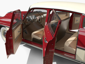 4 Door Hudson Hornet with interior v1 3D Модель