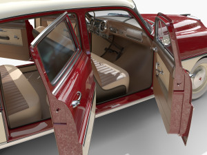 4 Door Hudson Hornet with interior v1 3D Модель
