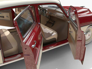 4-drzwiowy Hudson Hornet z wnętrzem v1 Model 3D