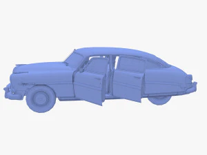 4-drzwiowy Hudson Hornet z wnętrzem v1 Model 3D