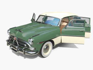 Hudson Hornet 4 Pintu dengan interior v2 Model 3D