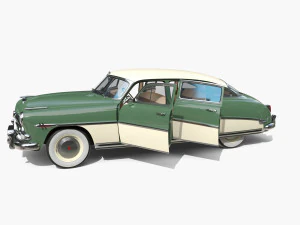 4 Door Hudson Hornet with interior v2 3D Model