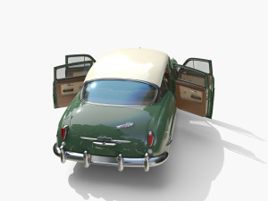 4 Door Hudson Hornet with interior v2 3D 模型