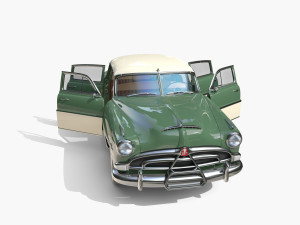 4 Door Hudson Hornet with interior v2 3D 模型