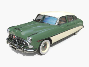 4 Door Hudson Hornet with interior v2 3D Model