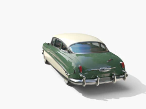 4 Door Hudson Hornet with interior v2 3D Model