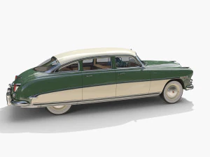 4 Door Hudson Hornet with interior v2 3D Model