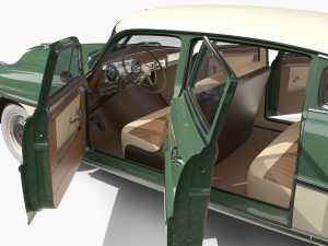 4 Door Hudson Hornet with interior v2 3D 模型