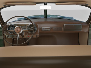 4 Door Hudson Hornet with interior v2 3D 模型