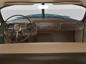4 Door Hudson Hornet with interior v2 3D Model