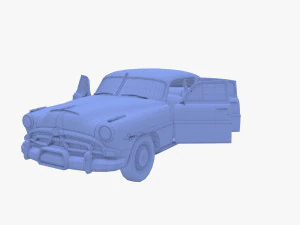 4 Door Hudson Hornet with interior v2 3D Model