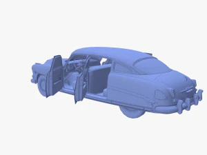 4 Door Hudson Hornet with interior v2 3D Model