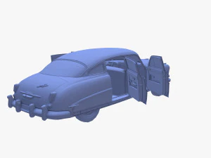 4 Door Hudson Hornet with interior v2 3D Model