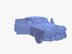 4 Door Hudson Hornet with interior v2 3D Model